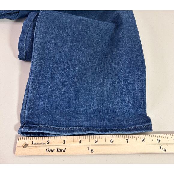 NYDJ Marilyn Province Straight Jean Blue Lift Tuck Technology Medium Wash SZ 16 - Picture 12 of 12